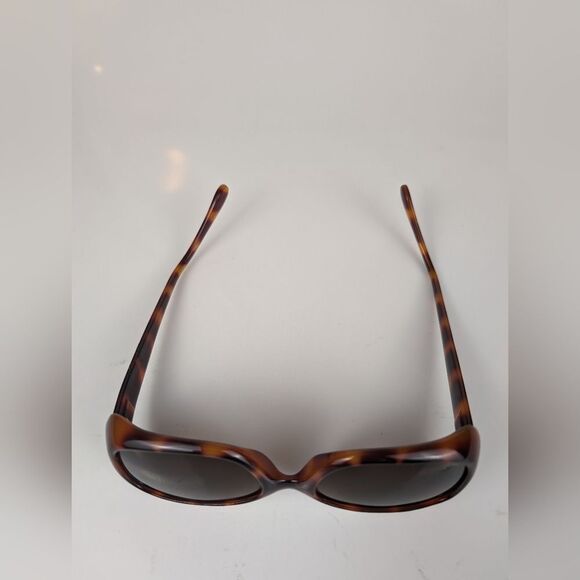 Oscar De La Renta Tortoise Shell Sunglasses Brown Plastic Full Rim - Picture 2 of 9